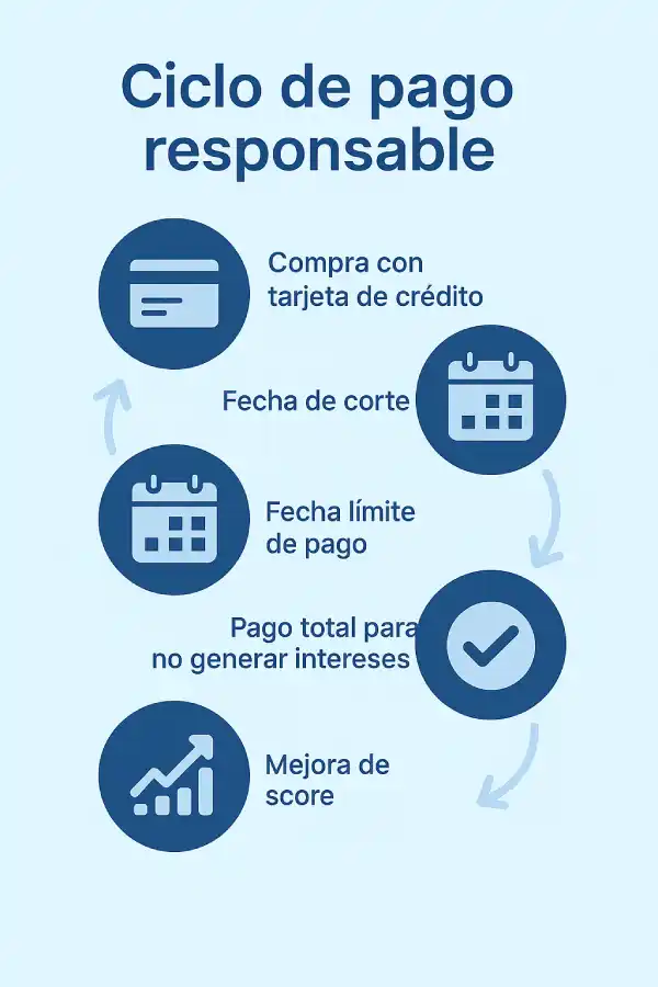 Ciclo del pago responsable con compra de crédito