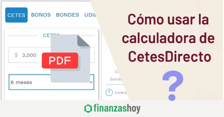Cómo usar la calculadora de CetesDirecto