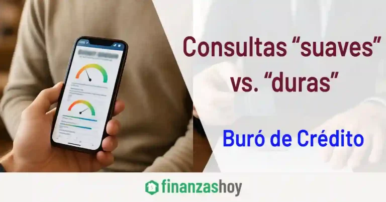 Consultas “suaves” vs. “duras” en Buró Crédito