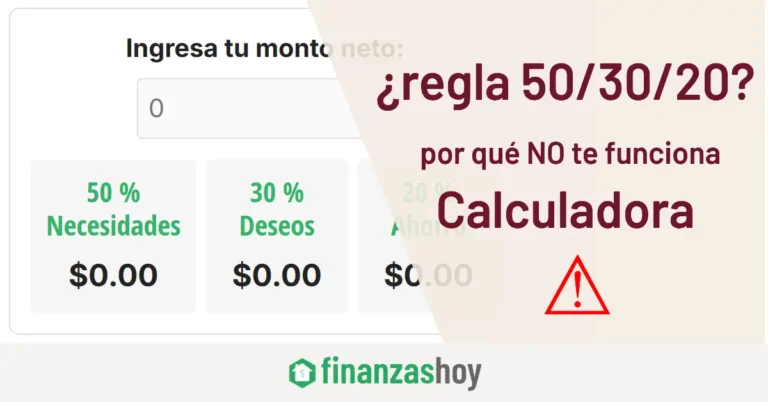 Calculadora Regla 50/30/20