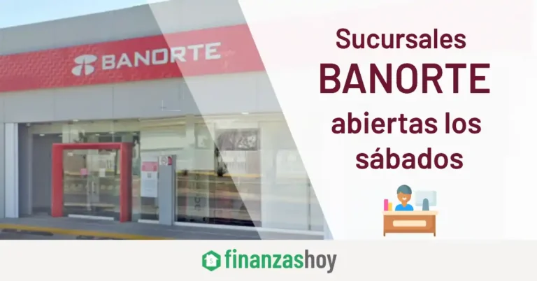 Sucursales de Banorte abiertas sábado